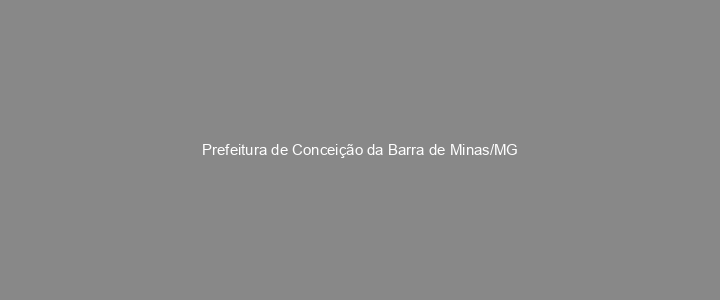 Provas Anteriores Prefeitura de Conceição da Barra de Minas/MG